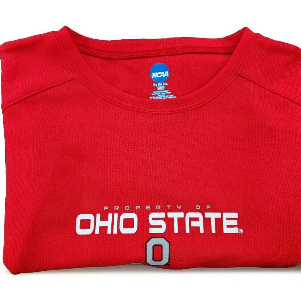Ohio State University Buckeyes Mens Shirt XL NCAA Short Sleeves Activewear